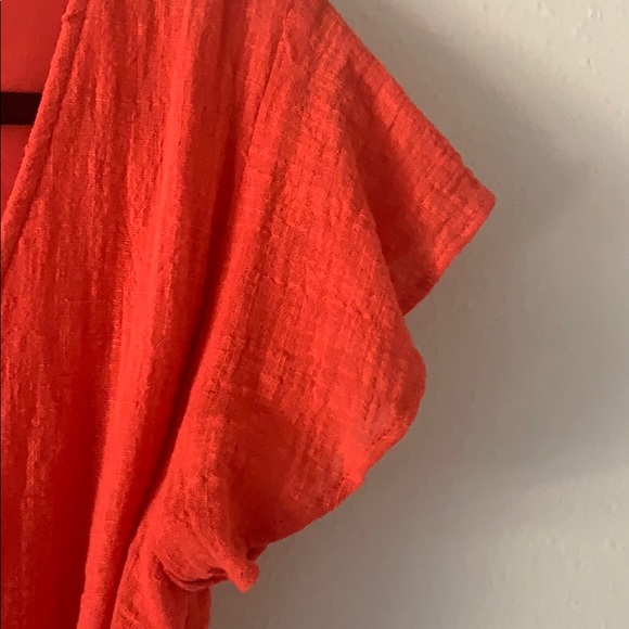 BUTTON WRAP DRESS - Picture 4 of 4